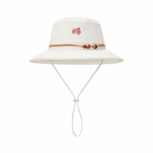 custom beaded embroidered breathable sun protection bucket hat