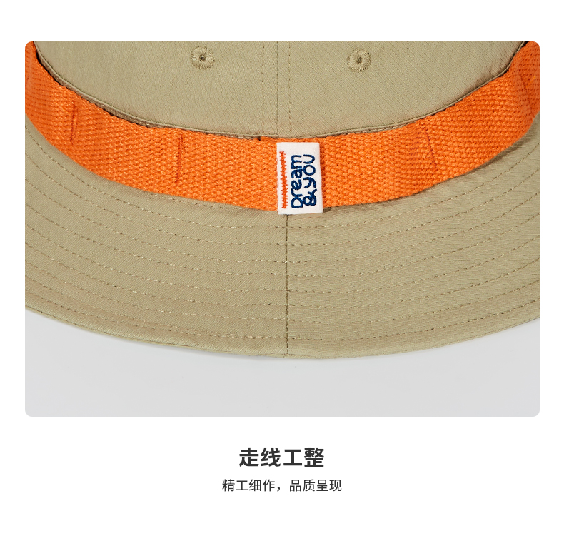 custom color blocked patch embroidered quick dry waterproof bucket hat with strap