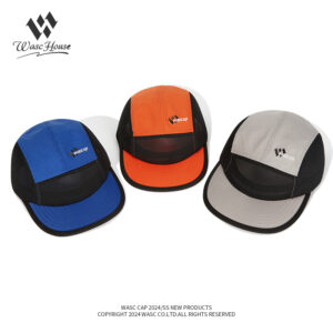 custom color blocked mesh quick dry five panel cap