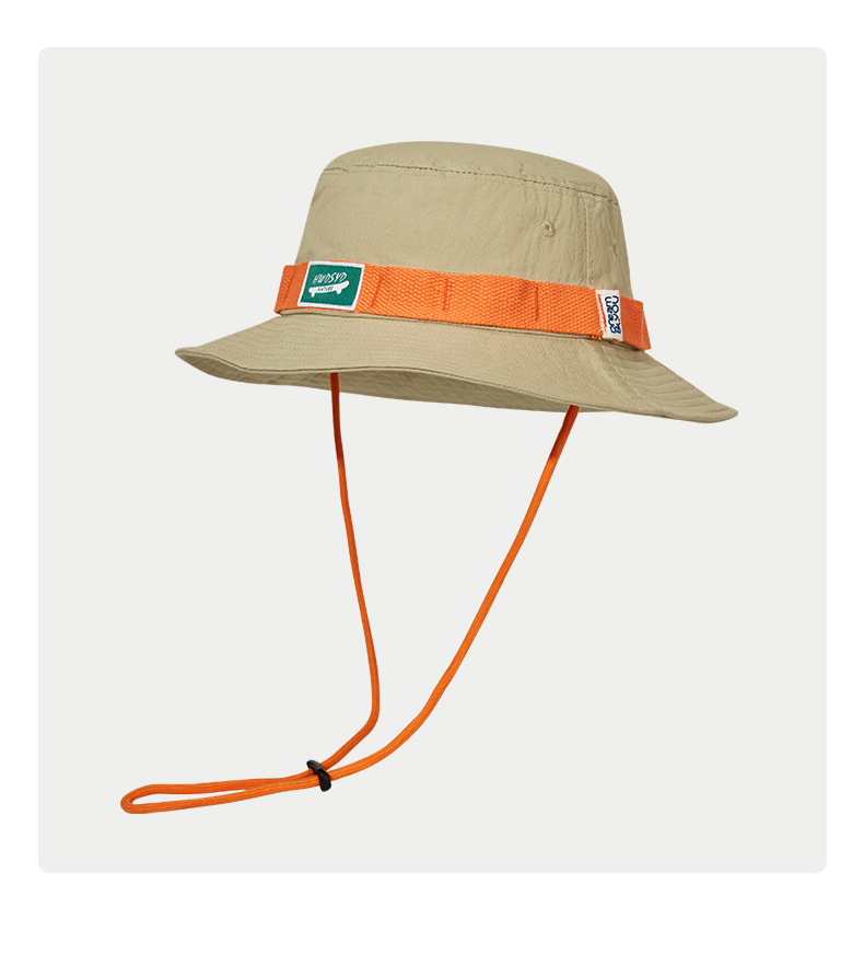 custom color blocked patch embroidered quick dry waterproof bucket hat with strap