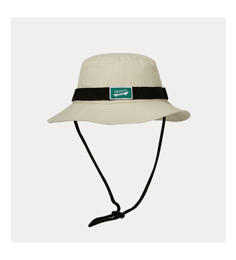 custom color blocked patch embroidered quick dry waterproof bucket hat with strap