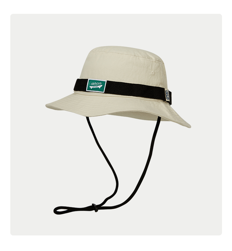 custom color blocked patch embroidered quick dry waterproof bucket hat with strap