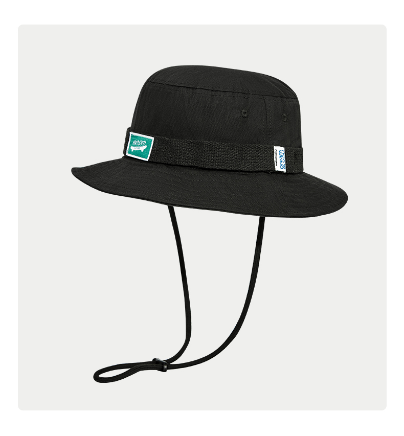 custom color blocked patch embroidered quick dry waterproof bucket hat with strap