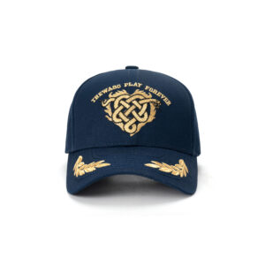 custom vintage distressed ripped edge embroidered baseball cap