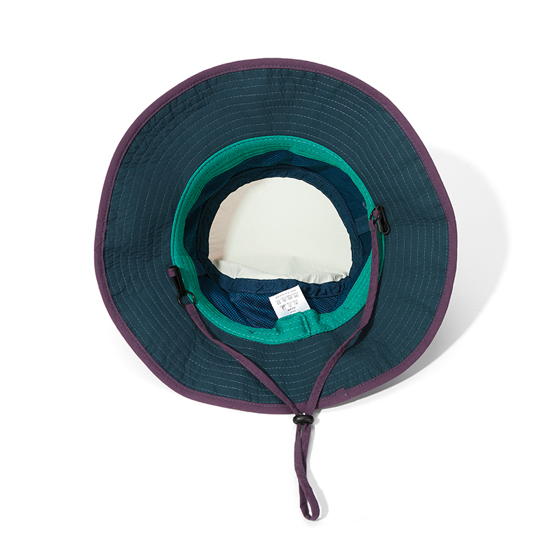 custom color contrast logo embroidered quick dry waterproof sun protection bucket hat