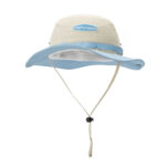 custom color blocked embroidered sun protection waterproof foldable bucket hat