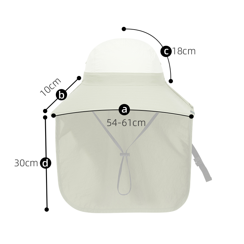 custom color blocked bucket hat with wind strap, quick dry, waterproof, sun protection & foldable