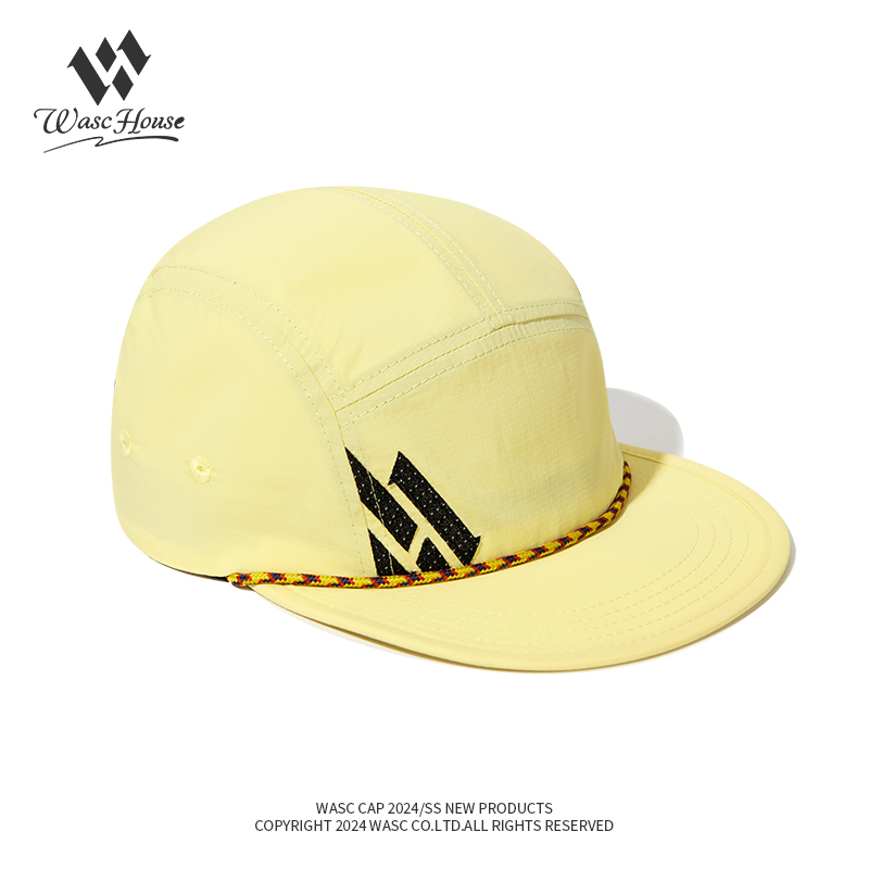 Custom Patch Embroidered Quick Dry Waterproof Five Panel Cap With Strap