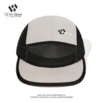 custom color blocked mesh quick dry five panel cap