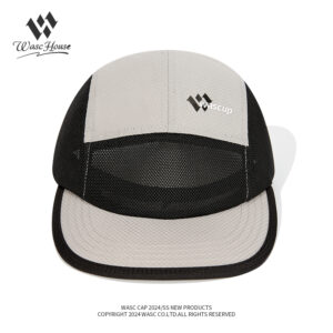 custom color blocked mesh quick dry five panel cap