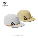 Custom Patch Embroidered Quick Dry Waterproof Five Panel Cap With Strap