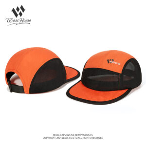 custom color blocked mesh quick dry five panel cap
