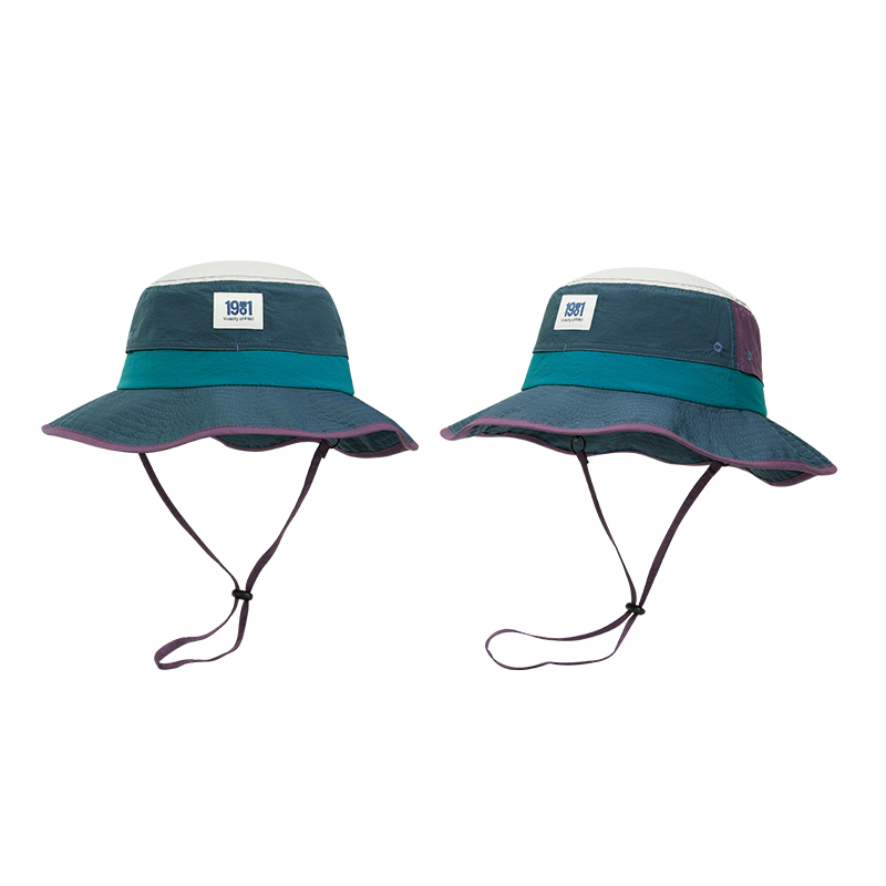 custom color contrast logo embroidered quick dry waterproof sun protection bucket hat