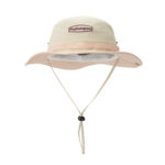 custom color blocked embroidered sun protection waterproof foldable bucket hat