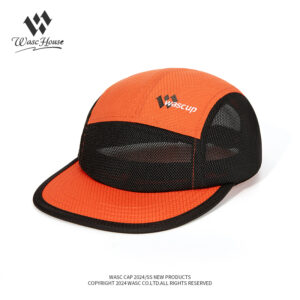custom color blocked mesh quick dry five panel cap