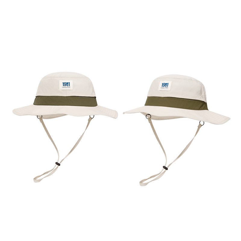 custom color contrast logo embroidered quick dry waterproof sun protection bucket hat