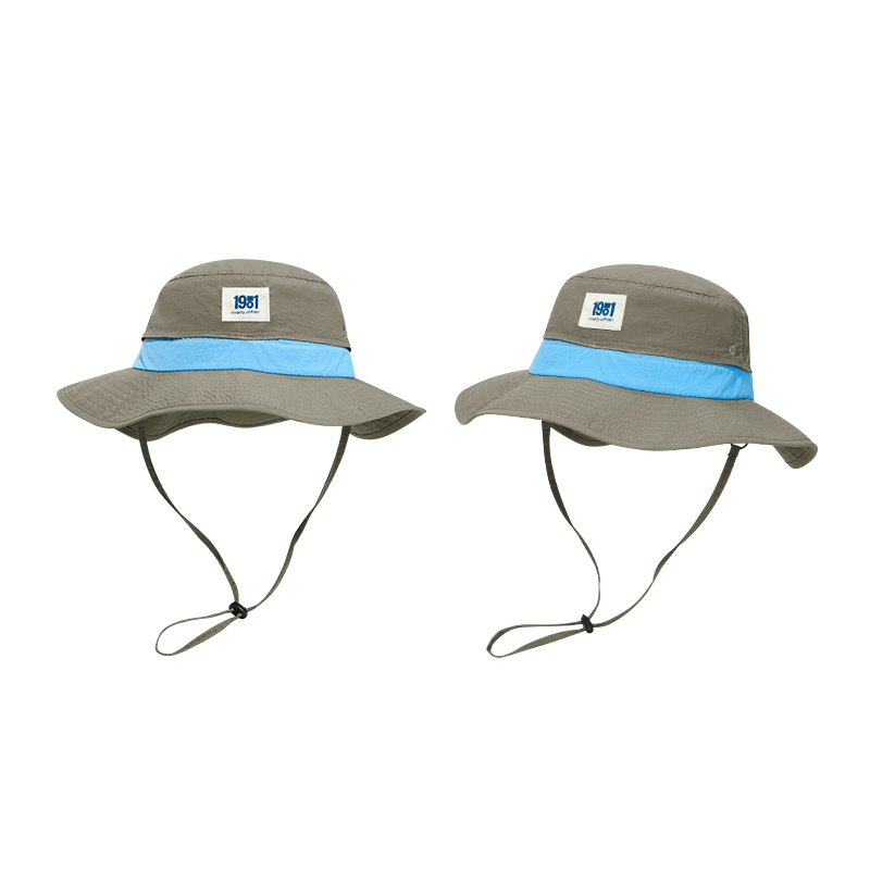 custom color contrast logo embroidered quick dry waterproof sun protection bucket hat