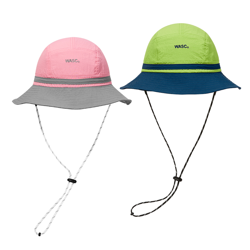 custom color contrast embroidered quick dry waterproof sun protection bucket hat