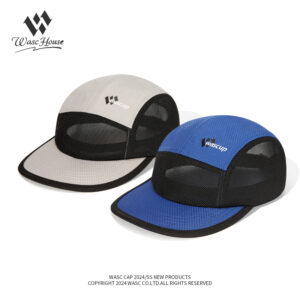 custom color blocked mesh quick dry five panel cap