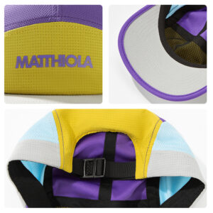 custom color blocked waterproof quick dry mesh baseball cap