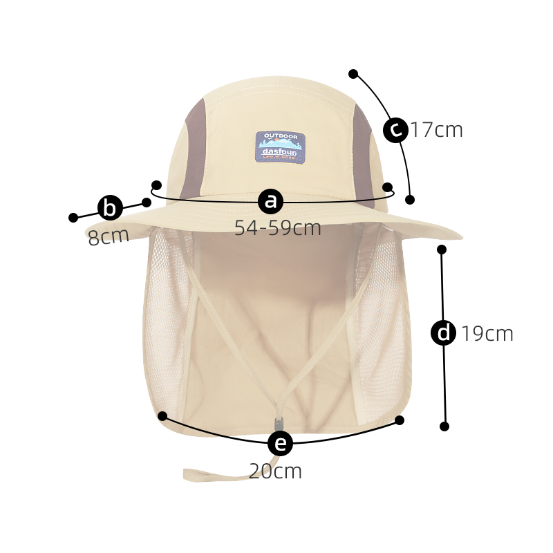 custom logo embroidered waterproof sun protection bucket hat with wind strap