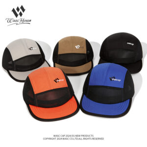 custom color blocked mesh quick dry five panel cap