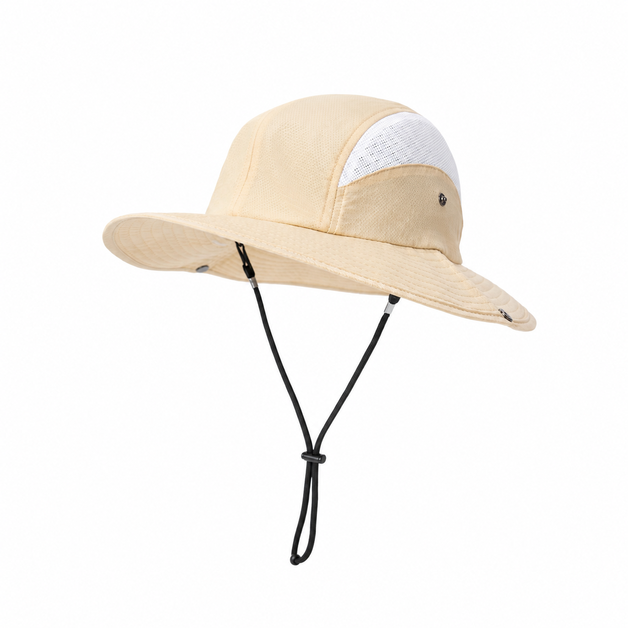 custom color blocked mesh breathable sun protection waterproof bucket hat