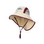 custom color blocked mesh embroidered breathable sun protection waterproof bucket hat