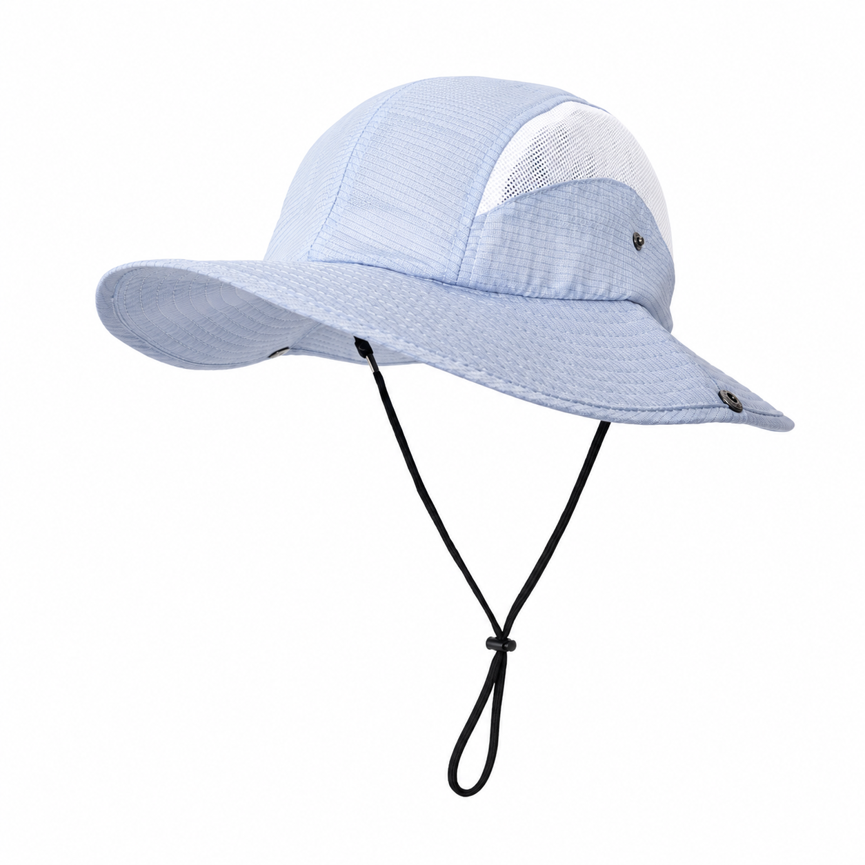custom color blocked mesh breathable sun protection waterproof bucket hat