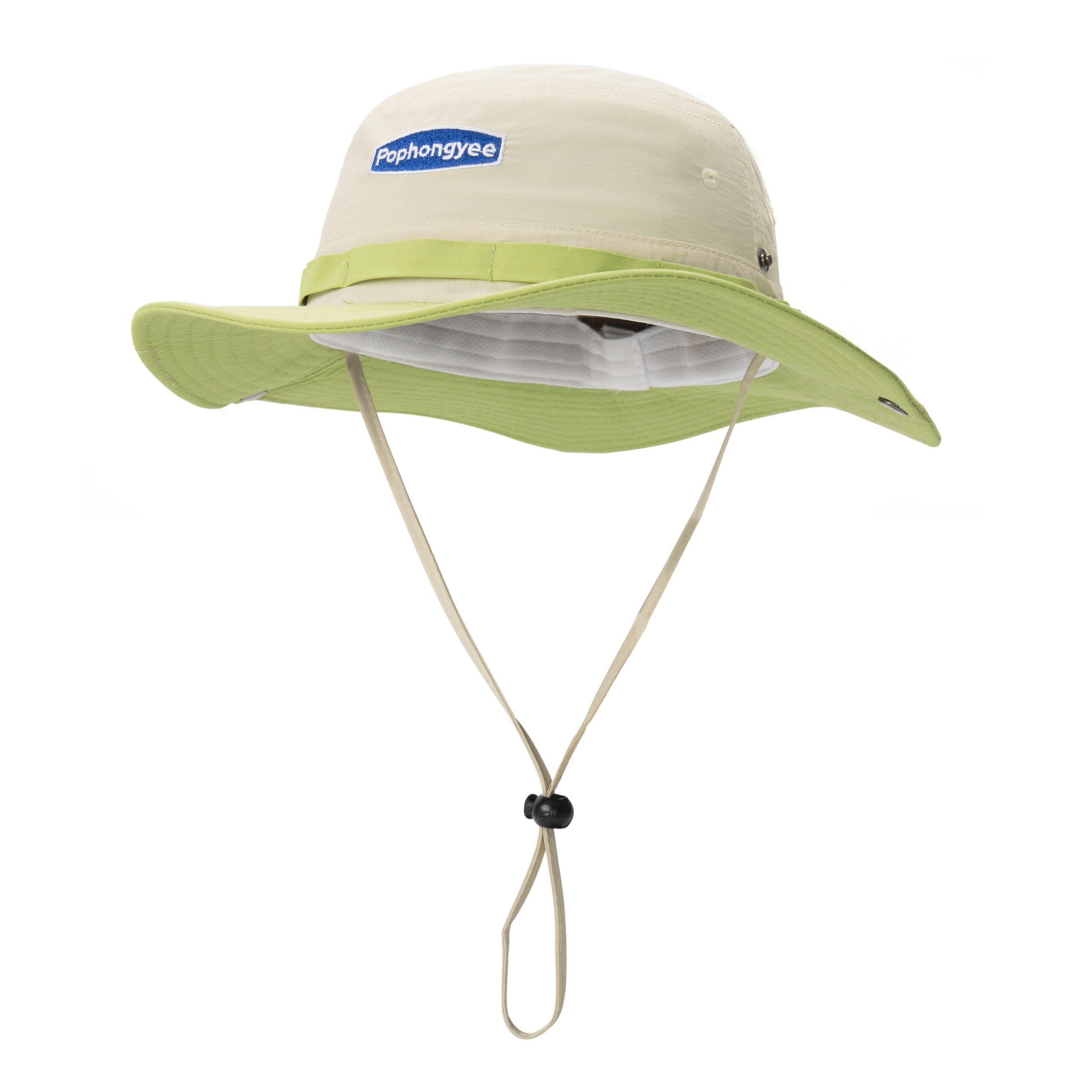 custom color blocked embroidered sun protection waterproof foldable bucket hat
