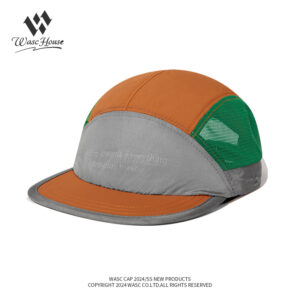 custom color blocked mesh quick dry sun protection waterproof five panel cap