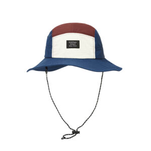 custom color blocked patch embroidered quick dry waterproof foldable bucket hat