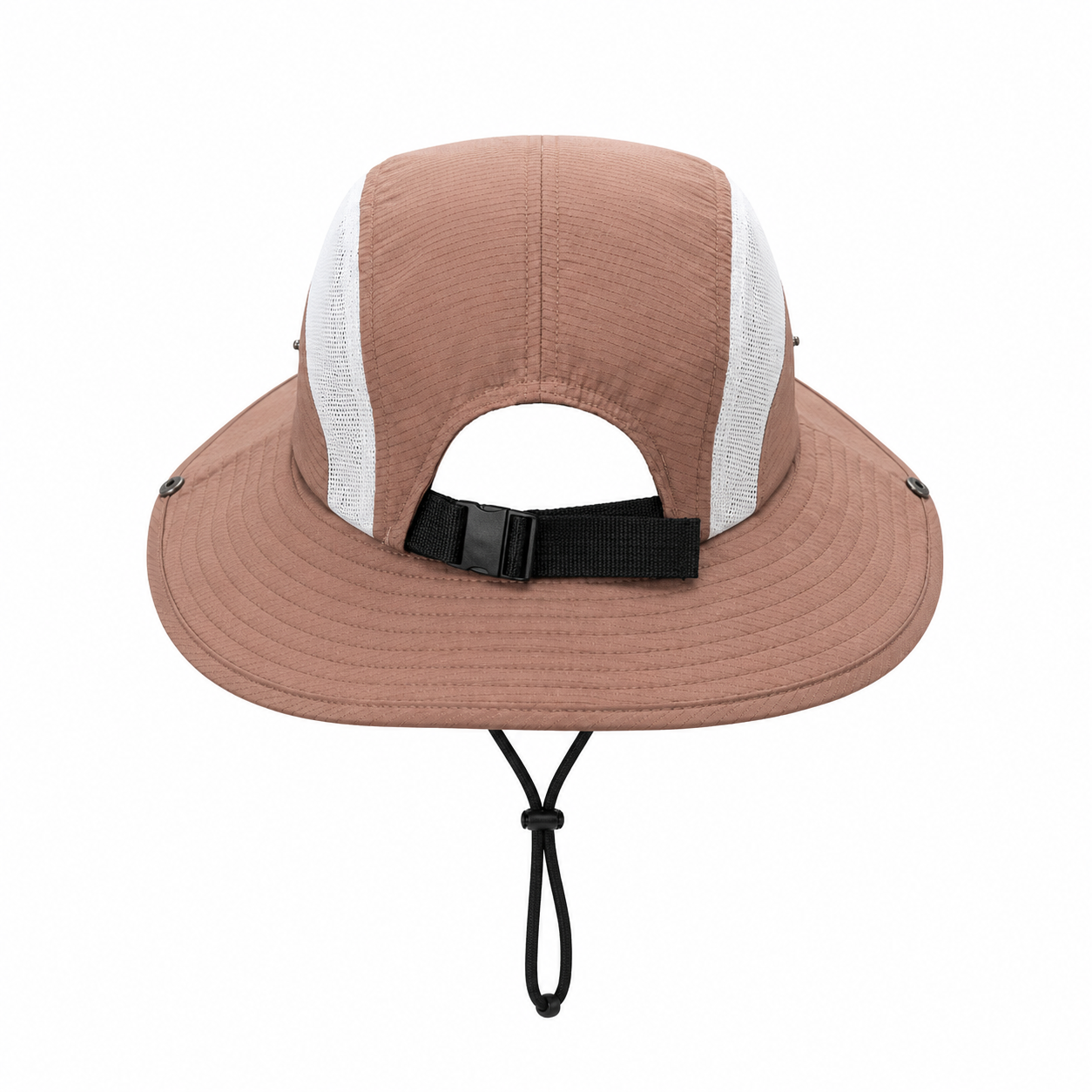 custom color blocked mesh breathable sun protection waterproof bucket hat