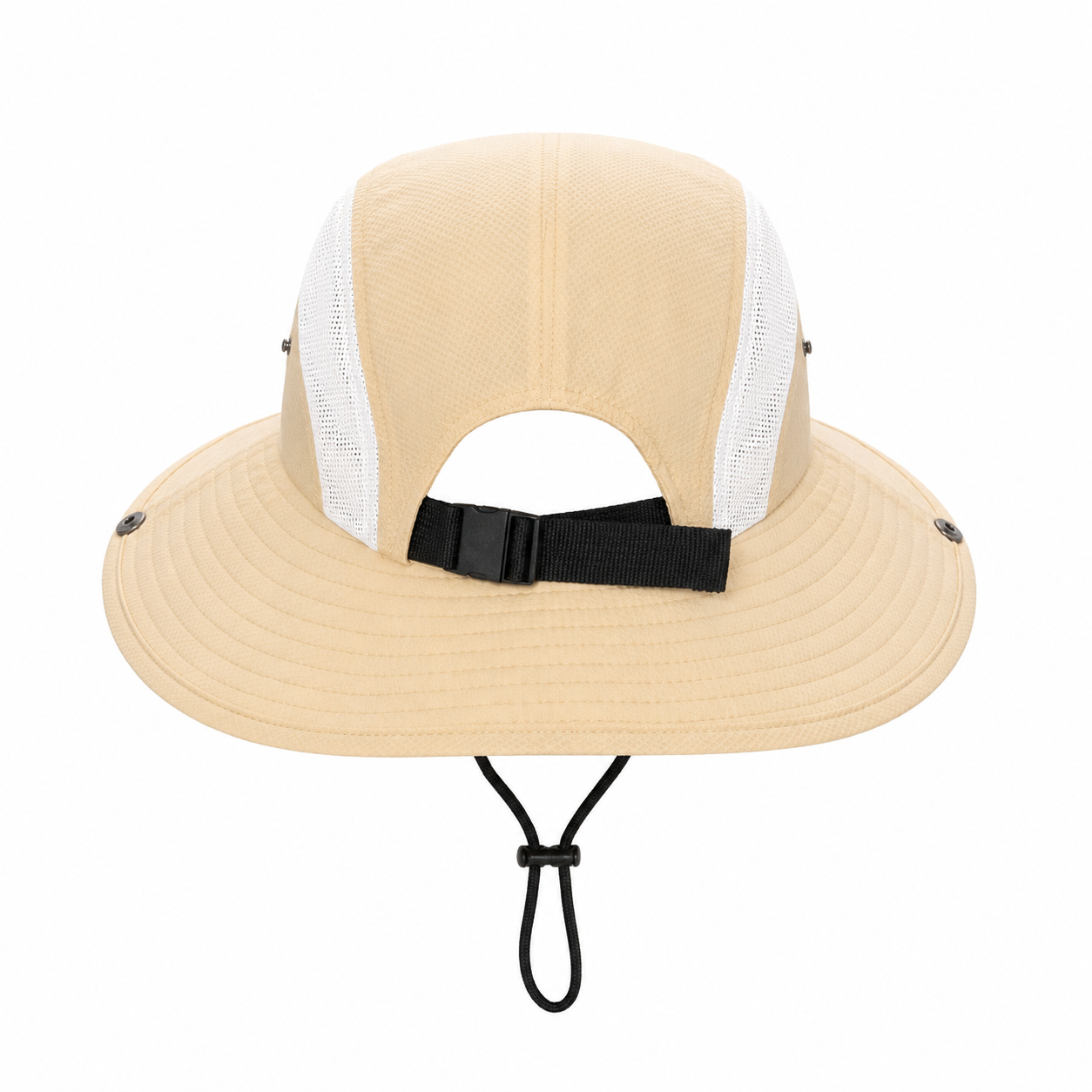 custom color blocked mesh breathable sun protection waterproof bucket hat