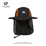 custom logo embroidered waterproof sun protection bucket hat with wind strap