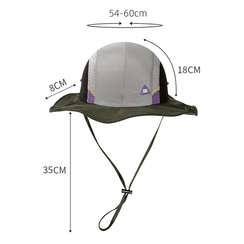 custom color blocked embroidered reflective quick dry waterproof sun protection bucket hat