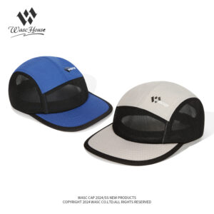 custom color blocked mesh quick dry five panel cap