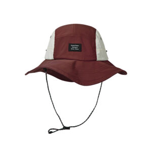 custom color blocked mesh patch embroidered quick dry waterproof bucket hat