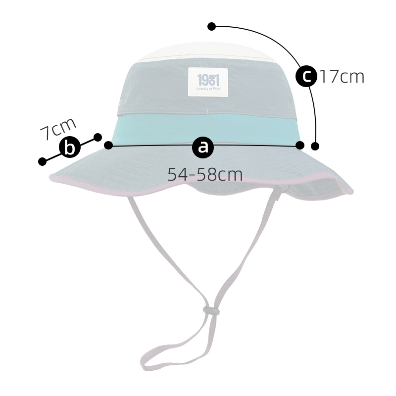 custom color contrast logo embroidered quick dry waterproof sun protection bucket hat