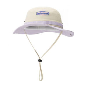 custom color blocked embroidered sun protection waterproof foldable bucket hat