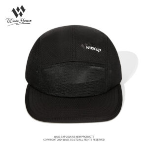 custom color blocked mesh quick dry five panel cap