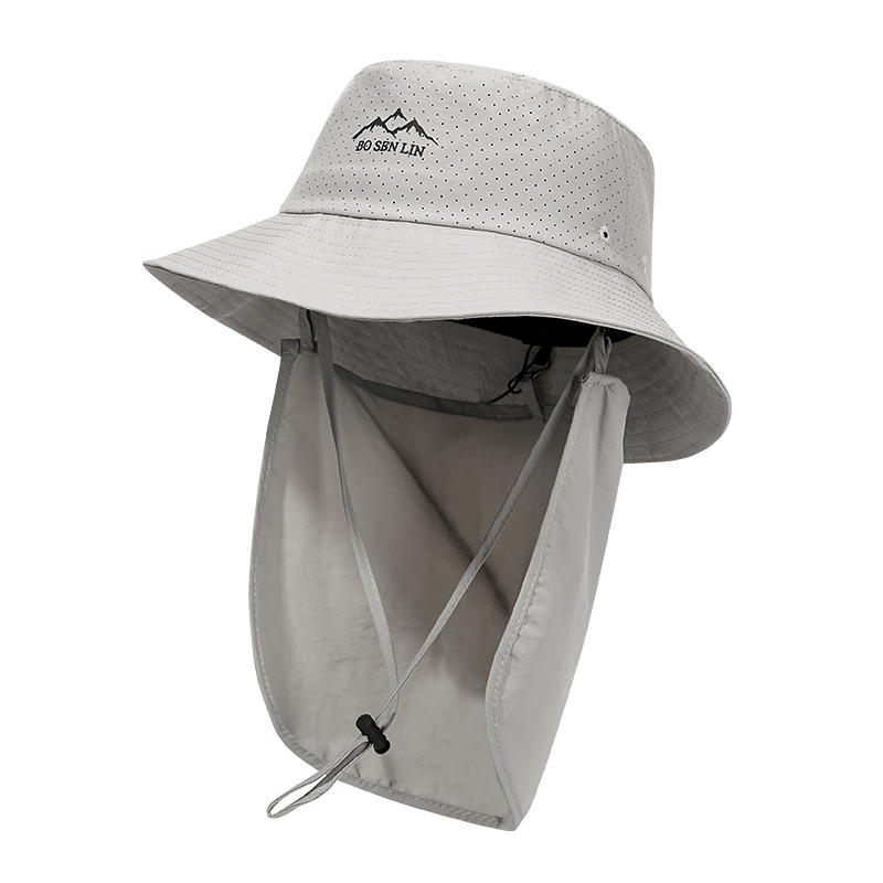custom mesh printed breathable sun protection waterproof bucket hat