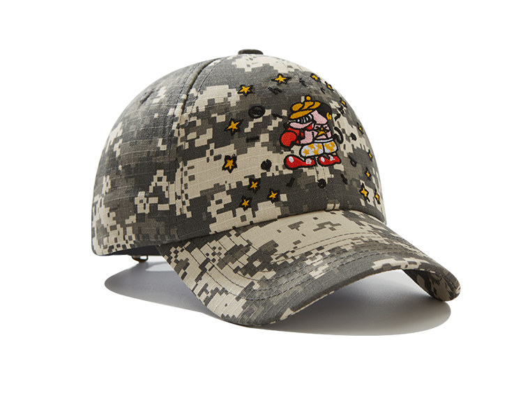 custom camo embroidered sun protection baseball cap