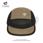 custom color blocked mesh quick dry five panel cap