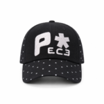 Custom Polka Dot Embroidered Baseball Cap