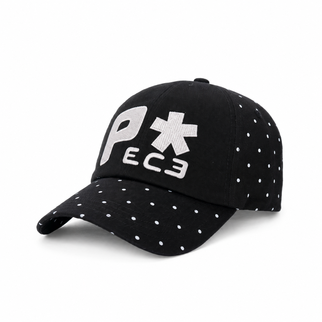Custom Polka Dot Embroidered Baseball Cap
