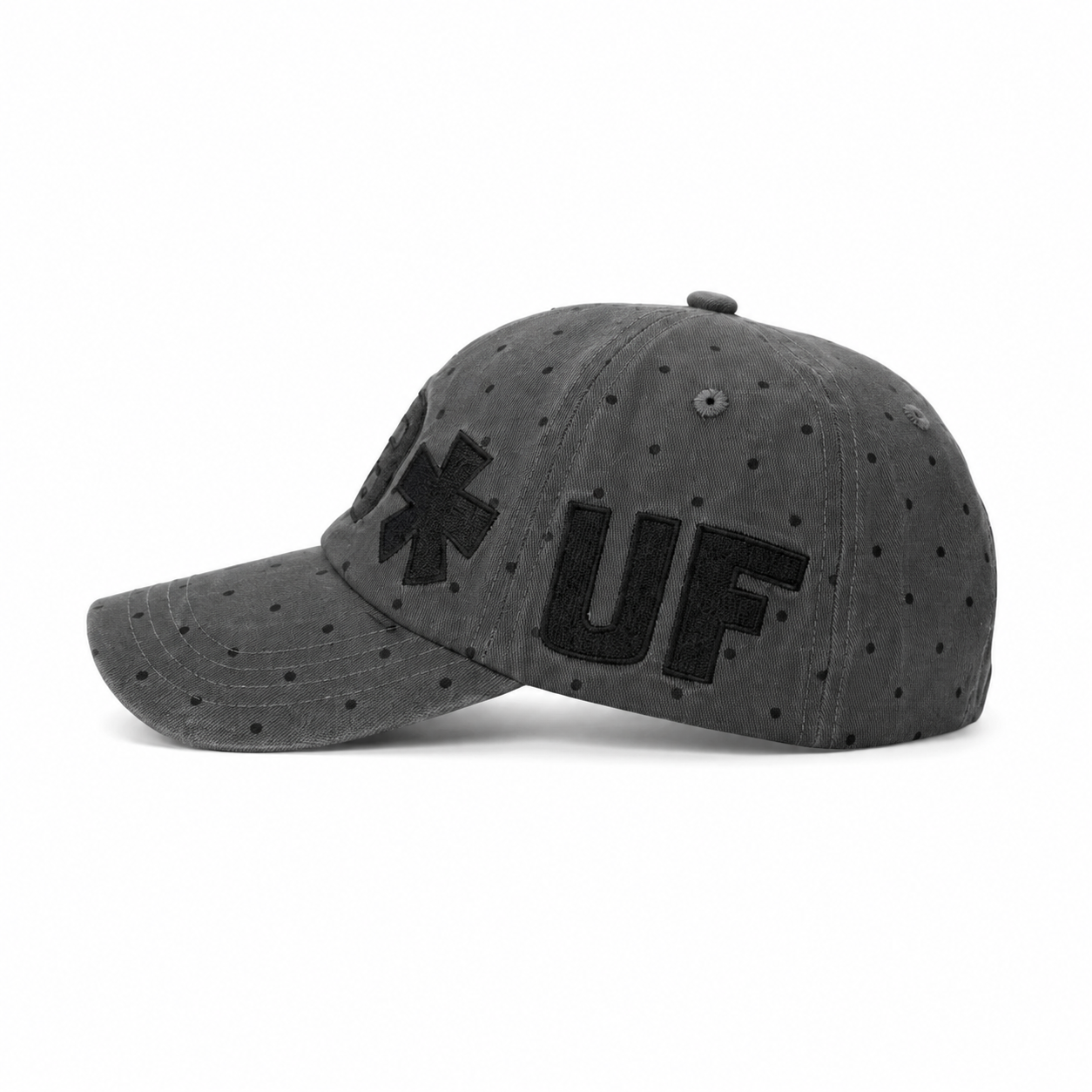 custom polka dot embroidered baseball cap