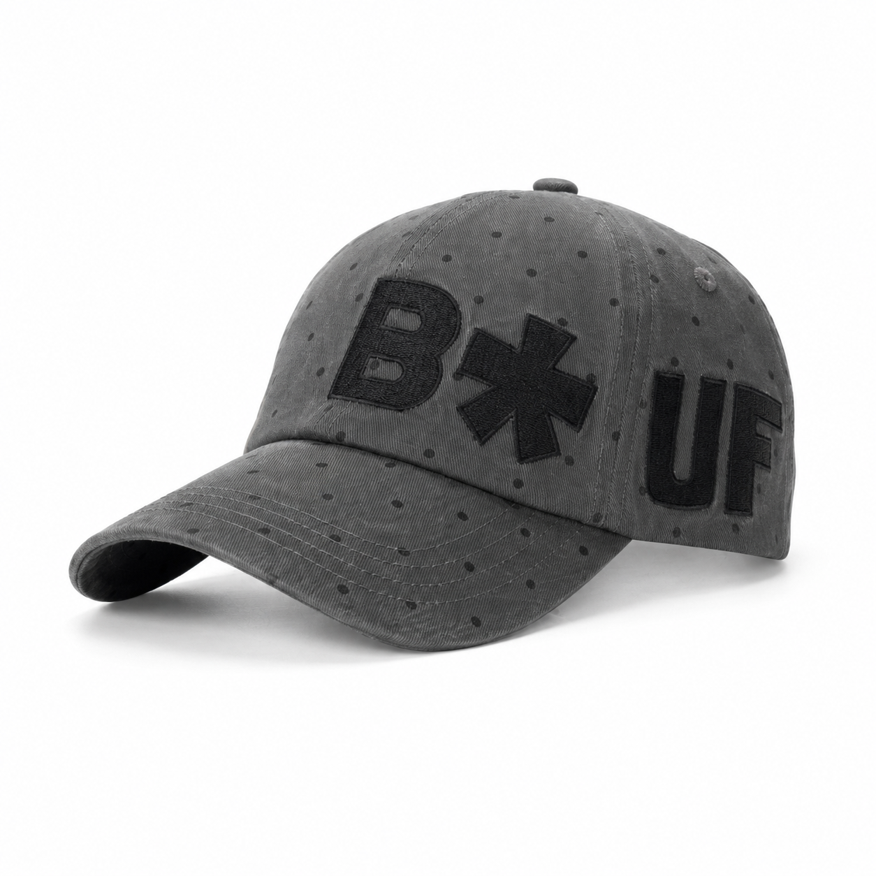 custom polka dot embroidered baseball cap