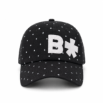 custom polka dot embroidered baseball cap