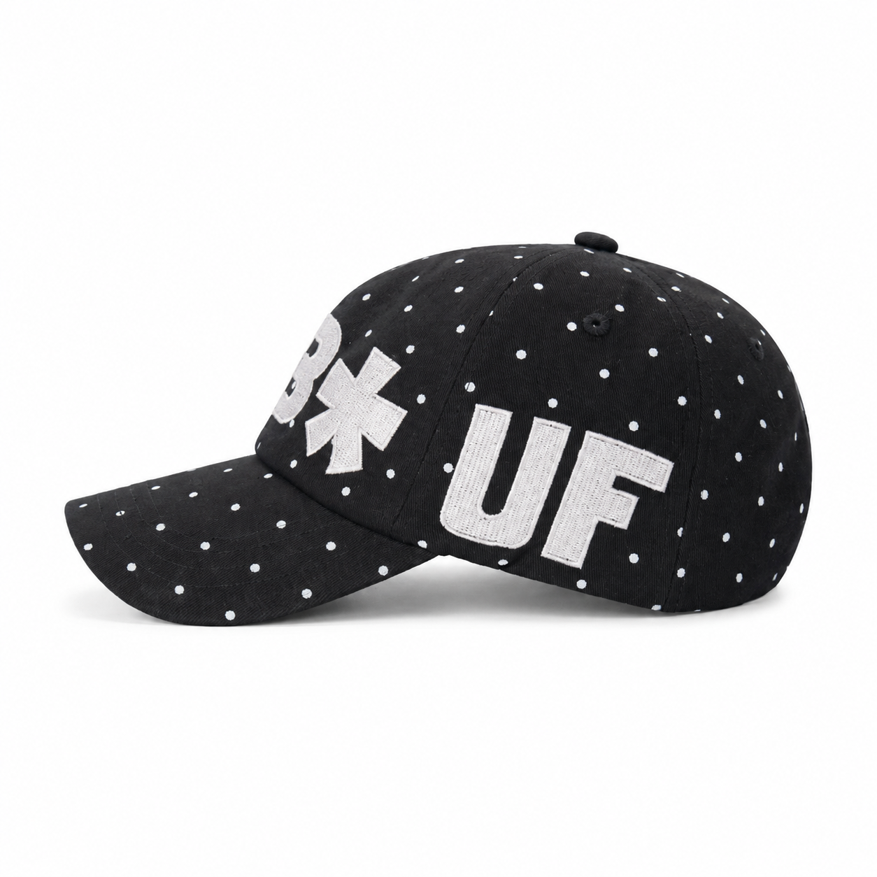 custom polka dot embroidered baseball cap
